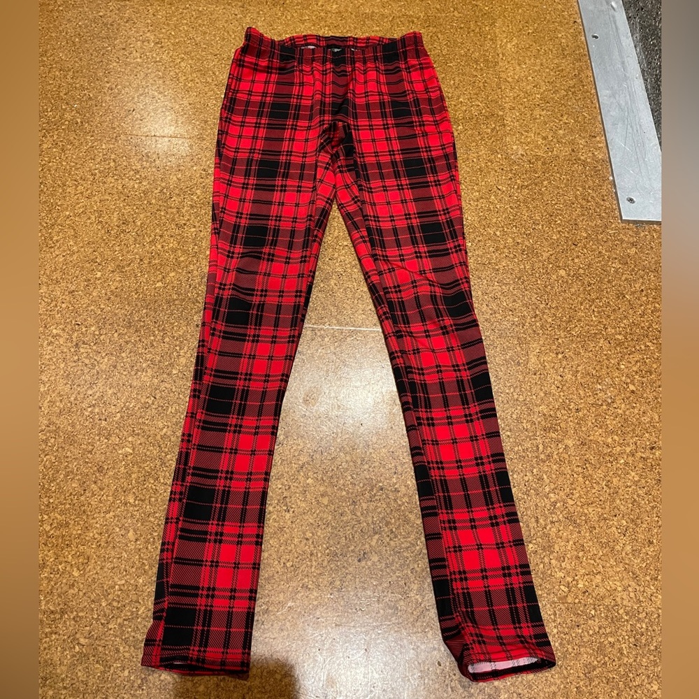 Plaid leggings